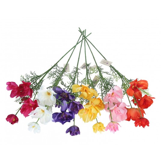Kwiaty z materiałów włókienniczych mix kol.85cm -zdjęcie numer 1