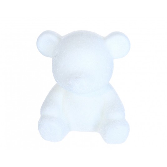 Miś siedzący biały 11 cm -zdjęcie numer 1