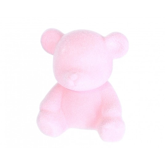 Miś siedzący j. różowy 11 cm -zdjęcie numer 1