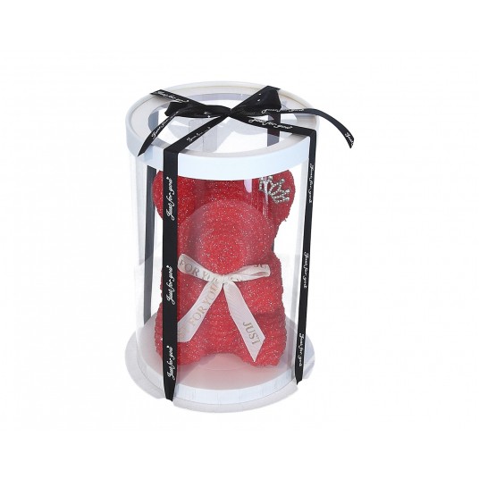 Miś w pudełku do kompozycji śr 18cm/27cm -zdjęcie numer 1
