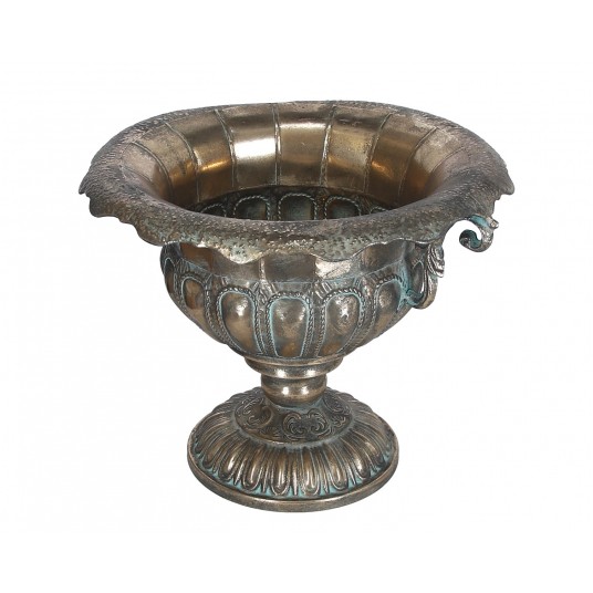 Naczynie metalowe do kompozycji śr 38cm/32cm -zdjęcie numer 1