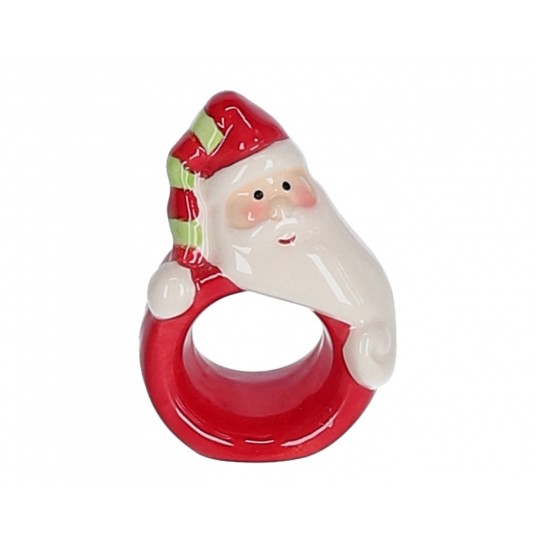 Ozdoba z ceramiki - serwetnik h 8 ,7cm d 5,7cm -zdjęcie numer 1
