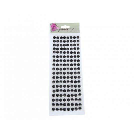 Półperełki 18rz x 8szt. czarne 10mm -zdjęcie numer 1