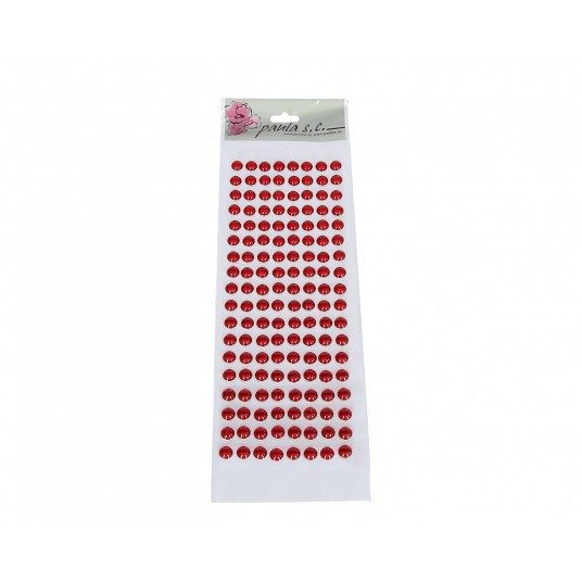 Pólperelki czerwone szklane rz18x8 10mm -zdjęcie numer 1