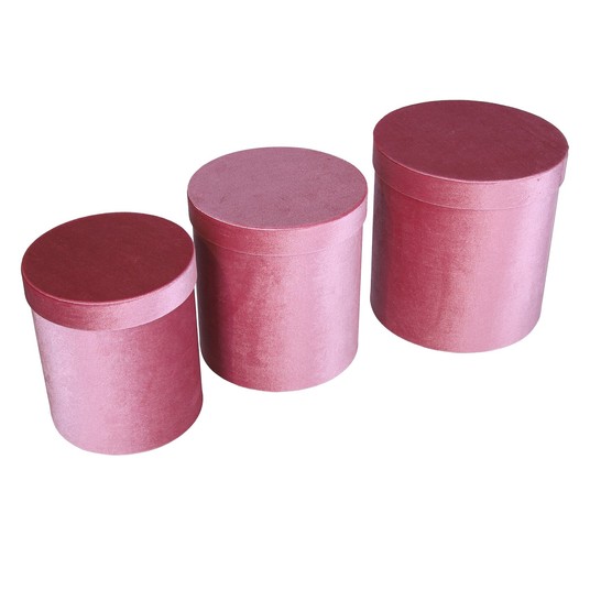 Pudełka okrągłe z weluru s/3 śr 23cm/25cm -zdjęcie numer 1