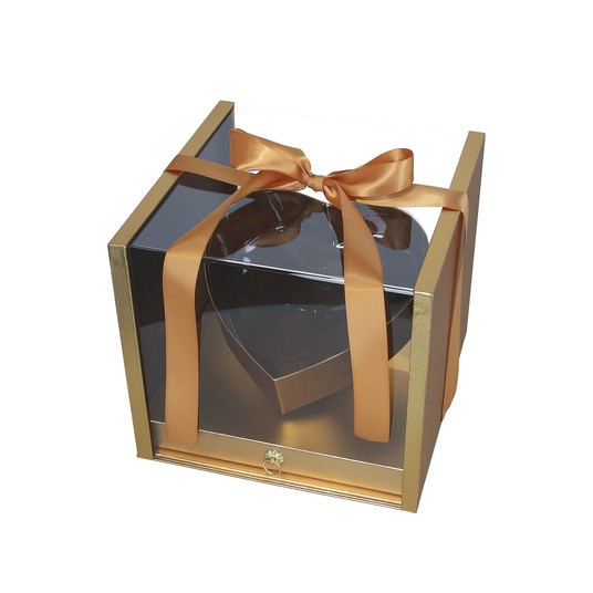 Pudełka tekturowe z sercem 24cm/27cm/27cm -zdjęcie numer 1