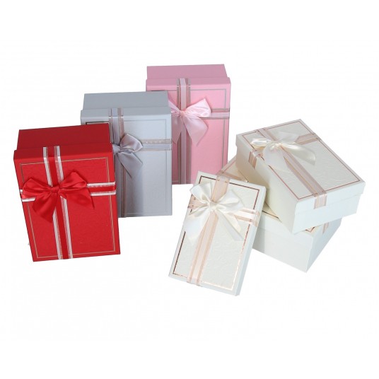 Pudełko papierowe S/3 mix kol. 23cm/16cm/10cm -zdjęcie numer 1