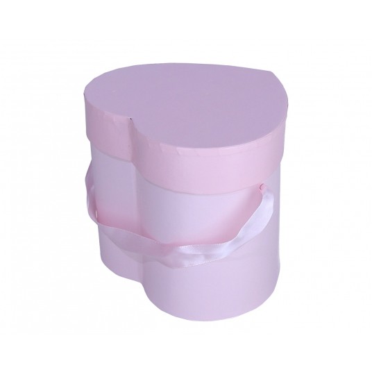 Pudełko róźowe serce 13cm/15cm/13cm -zdjęcie numer 1