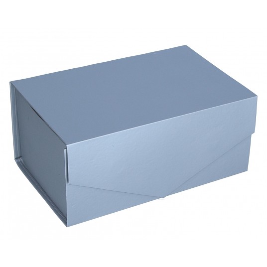 Pudełko składane srebrne 23cm/15cm/10cm -zdjęcie numer 1
