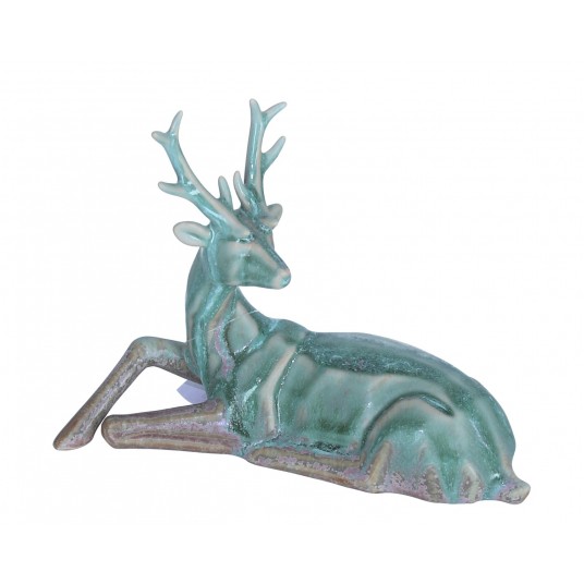 Renifer turkusowy do dekoracji 15cm/19cm -zdjęcie numer 1