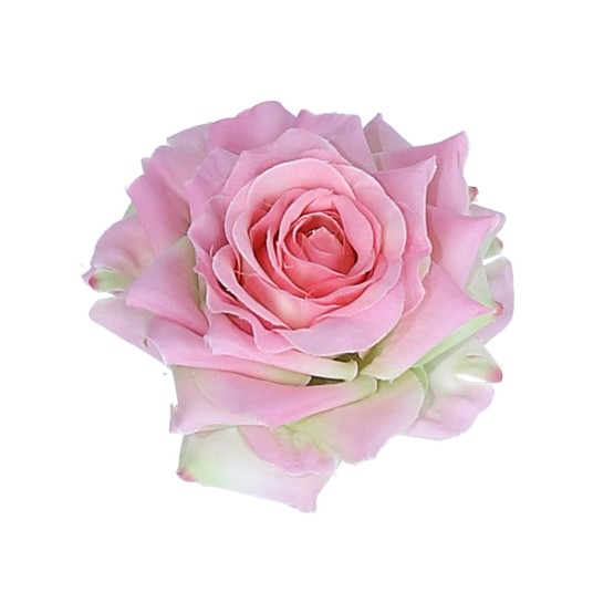 Róźa róźowa wyrobowa 7cm/4.5cm -zdjęcie numer 1