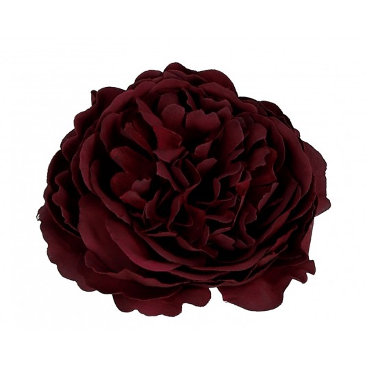 Róza wyrob. kameliowa c bordo op= 50szt śr.9cm -zdjęcie numer 1
