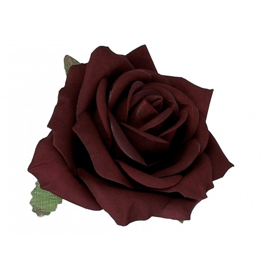 Róza wyrobowa bordo op= 50szt śr.7cm h 4cm -zdjęcie numer 1