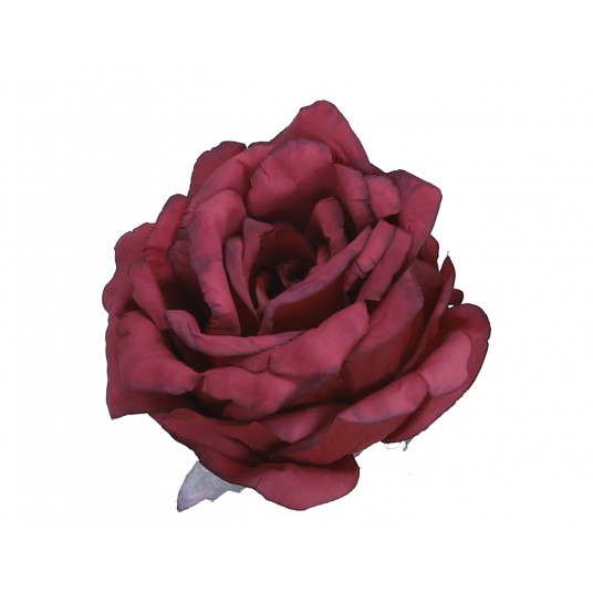 Róza wyrobowa bordowa 10cm/8cm -zdjęcie numer 1