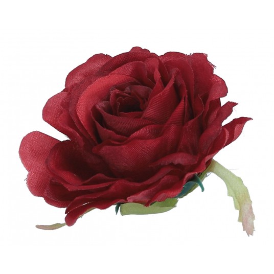 Róża wyrobowa bordowa 6cm/5cm -zdjęcie numer 1