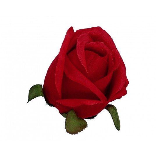 Róża wyrobowa czerwona 7cm/5cm op=12szt -zdjęcie numer 1