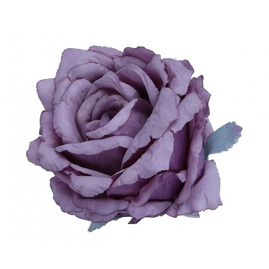 Róza wyrobowa fioletowa h 8cm d 10cm -zdjęcie numer 1
