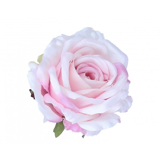Róźa wyrobowa róźowo-biała śr10cm/6cm -zdjęcie numer 1