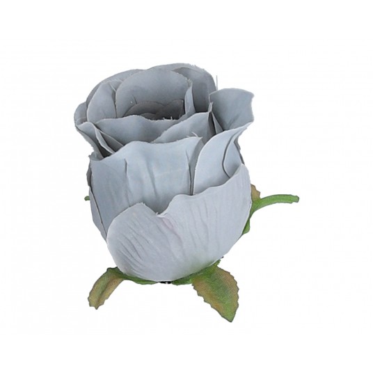 Róza wyrobowa szara op=12szt h8cm d 6cm -zdjęcie numer 1