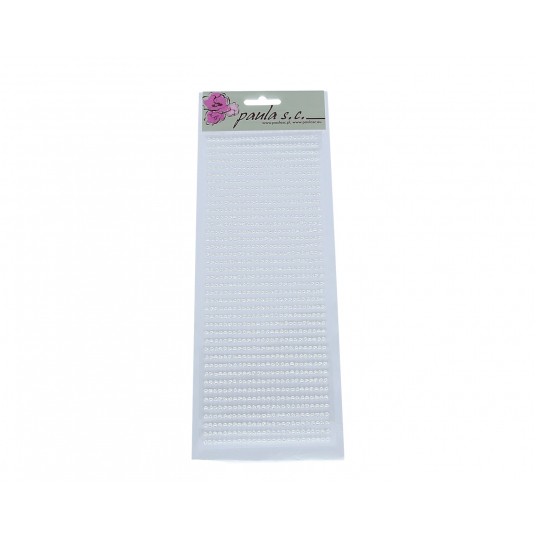 Serca biale 40 rzędów x 26szt 3mm -zdjęcie numer 1