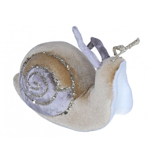 Ślimak beżowo-szary do kompozycji 11cm/20cm -zdjęcie numer 1