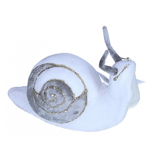 Ślimak biało-szary do kompozycji 11cm/18cm -zdjęcie numer 1