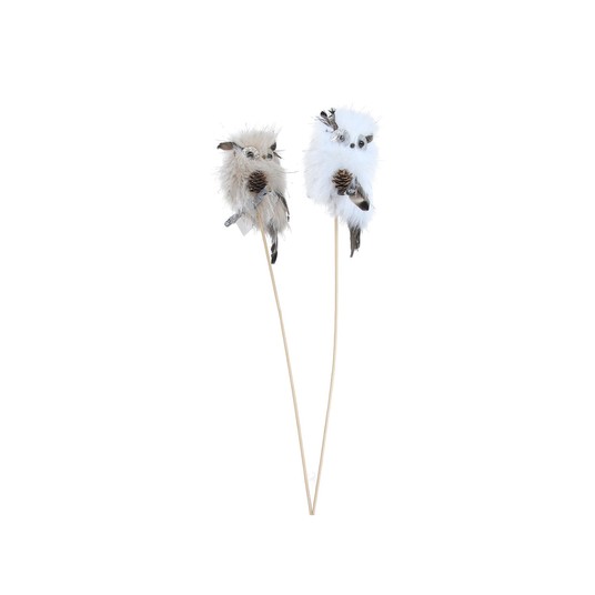 Sowy ozdobne na piku mix kol. 48cm -zdjęcie numer 1
