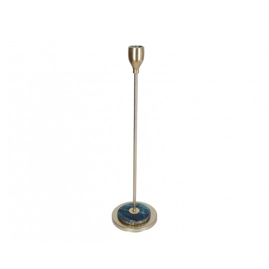 Świecznik ozdobny złoty 36cm -zdjęcie numer 1