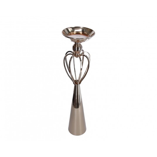 Świecznik ozdobny złoty śr 13cm /60cm -zdjęcie numer 1