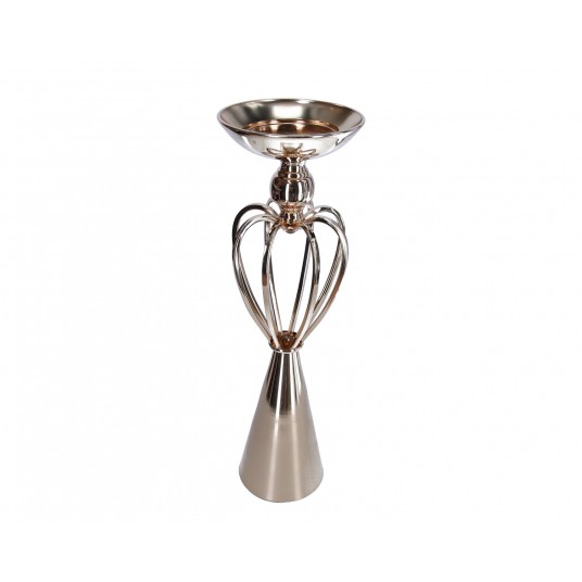 Świecznik ozdobny złoty śr 14cm /45cm -zdjęcie numer 1
