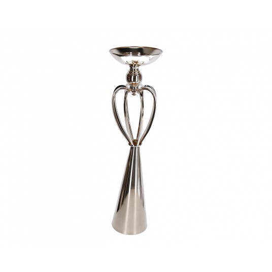 Świecznik ozdobny złoty śr 14cm/52cm -zdjęcie numer 1