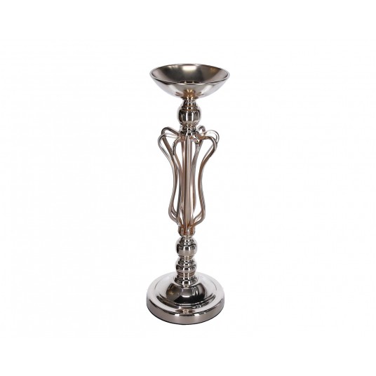 Świecznik złoty do dekoracji śr 16cm/47cm -zdjęcie numer 1