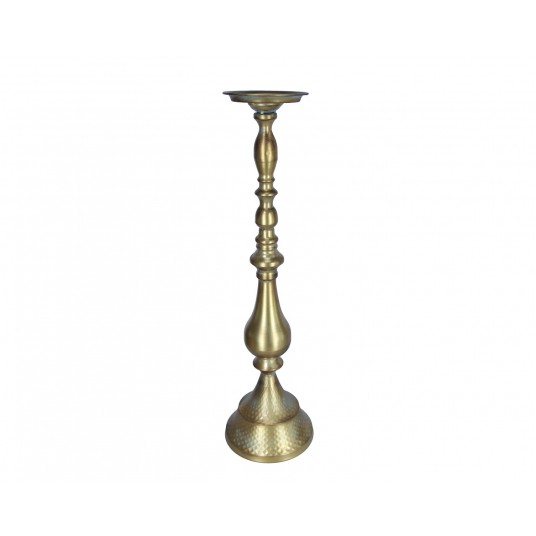 Świecznik złoty do dekoracji śr 18cm/65cm -zdjęcie numer 1
