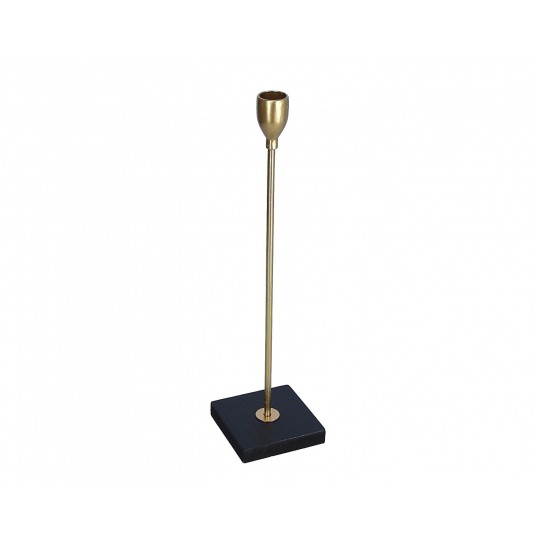 Świecznik złoty ozdobny 33cm -zdjęcie numer 1
