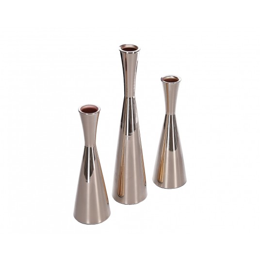 Świecznik złoty s/3 26cm,19cm,19cm -zdjęcie numer 1