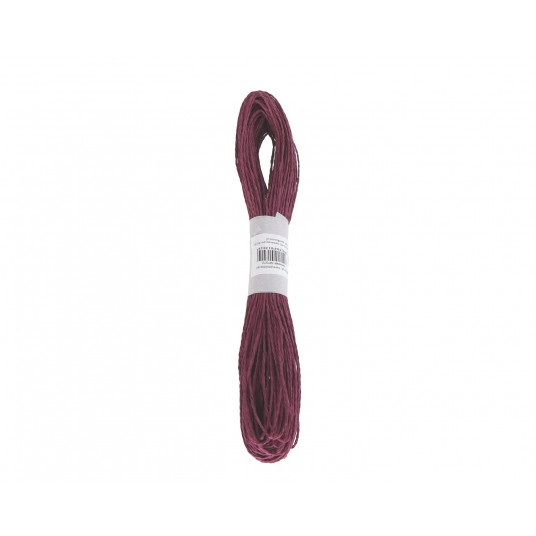 Sznurek papierowy burgundowy 50y/2mm -zdjęcie numer 1