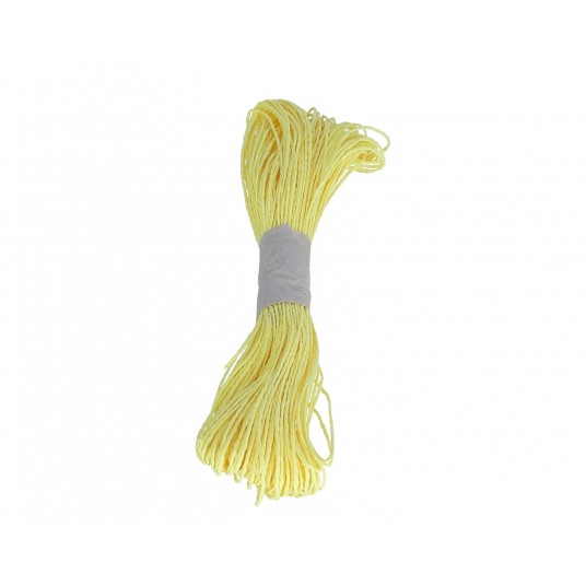 Sznurek papierowy cytrynowy 50y/2mm -zdjęcie numer 2