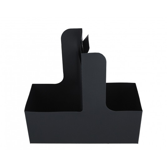 Torebka na kwiaty czarna h 10cm l 26cm d 11cm -zdjęcie numer 1