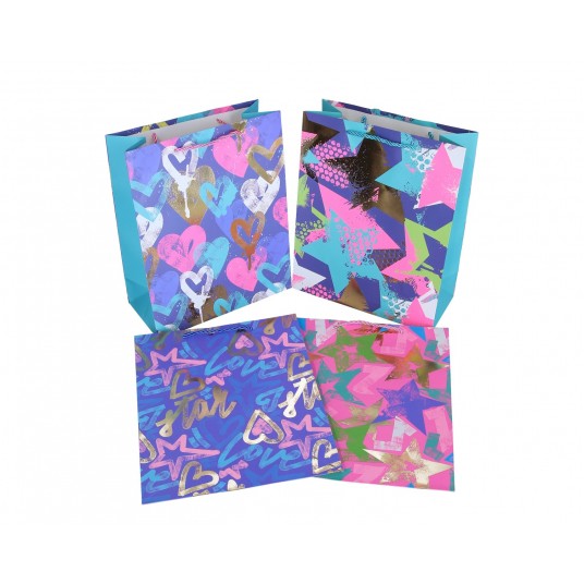 Torebka ozdobna mix kol.32cm/26cm/10cm -zdjęcie numer 1