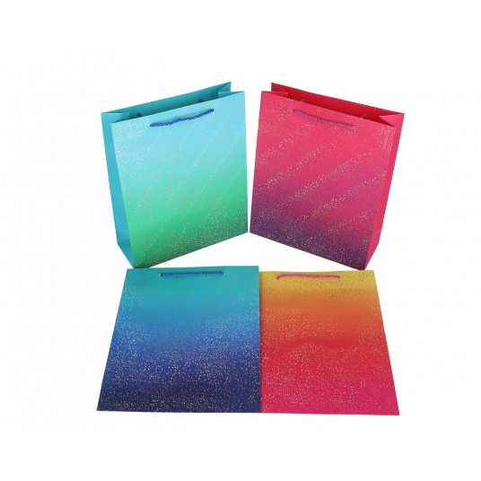 Torebka ozdobna mix kol 32cm/26cm/10cm -zdjęcie numer 1