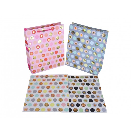 Torebka ozdobna mix kol 32cm/26cm/10cm -zdjęcie numer 1