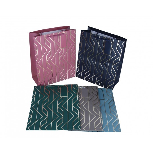 Torebka ozdobna mix kol 32cm/26cm/12cm -zdjęcie numer 1