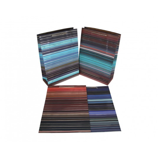 Torebka ozdobna mix kol 41cm/30cm/12cm -zdjęcie numer 1