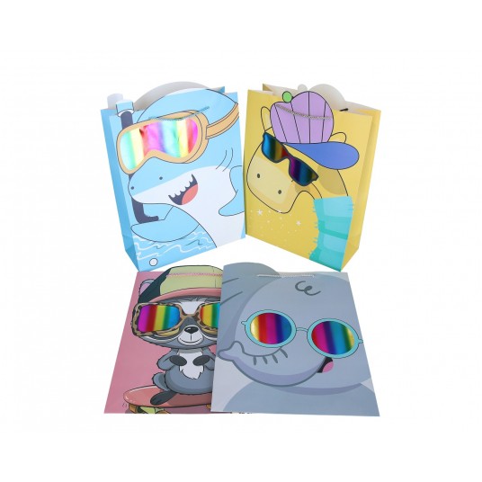 Torebka ozdobna mix kol 43cm/31cm/12cm -zdjęcie numer 1