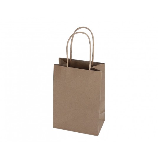 Torebka papierowa róźowa 17cm/12cm/7cm -zdjęcie numer 1