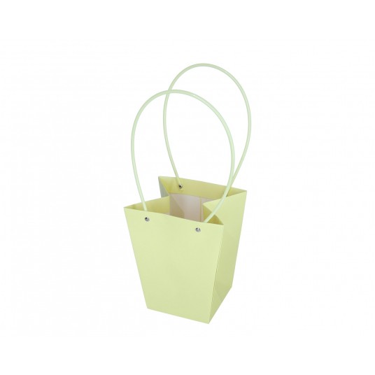 Torebka źółta na kwiaty 20cm/17cm -zdjęcie numer 2