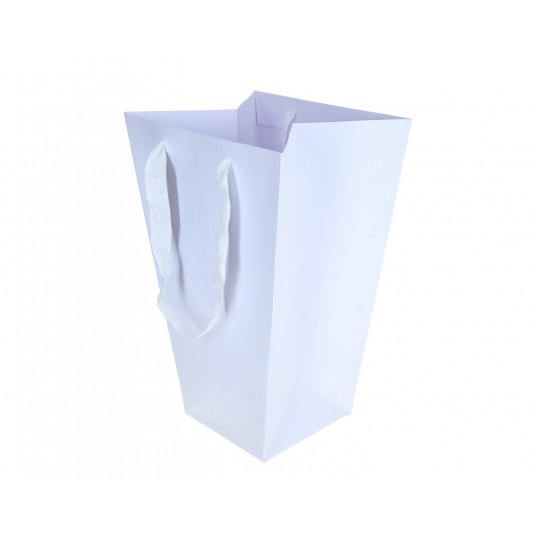 Torebki papierowe białe 1 op=12 szt.h 33cm d 22cm -zdjęcie numer 1