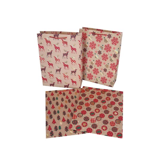 Torebki papierowe mix kol 42cm/31cm/12cm -zdjęcie numer 1