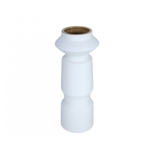 Wazon ozdobny kremowy śr 13cm/33cm -zdjęcie numer 1
