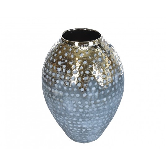 Wazon zloto-szary ozdobny śr 11cm/31cm -zdjęcie numer 1